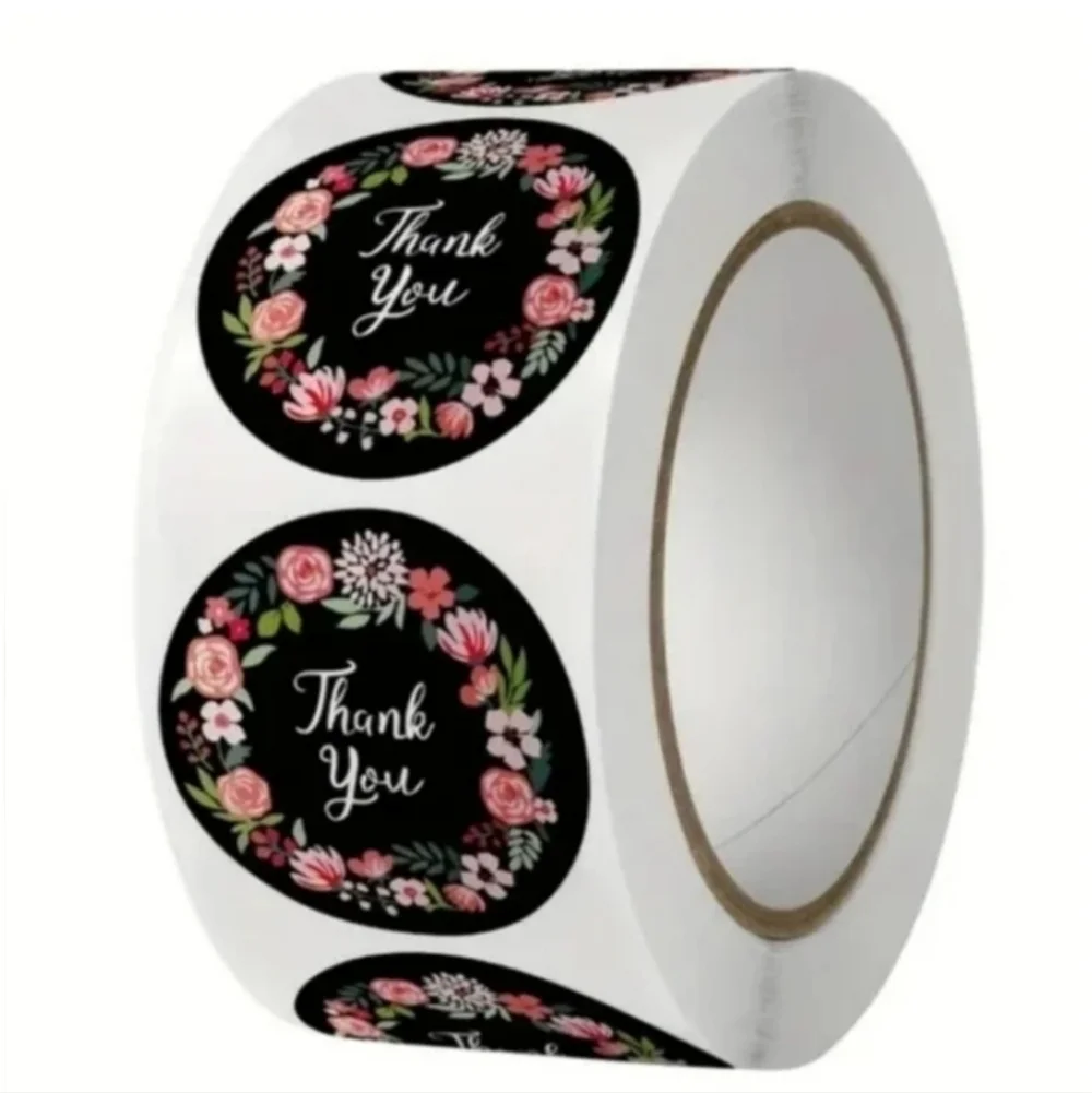 500 Pieces Roll Thank You Sealing Sticker